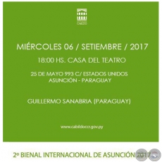 Muestra de Guillermo Sanabria - Miércoles, 6 de Septiembre de 2017